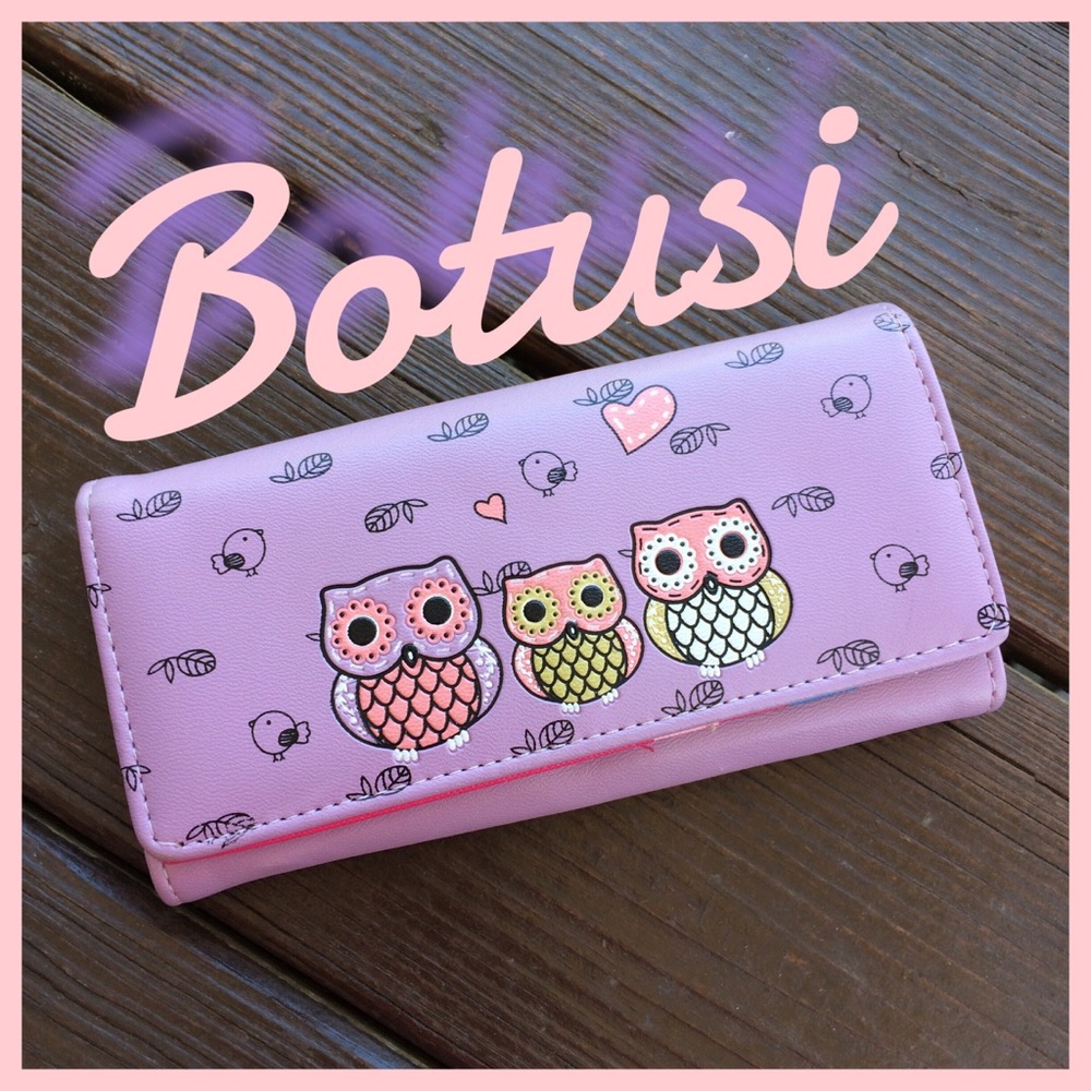 BOTUSI Owl Trio Wallet